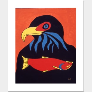 Eagle and Salmon . Posters and Art